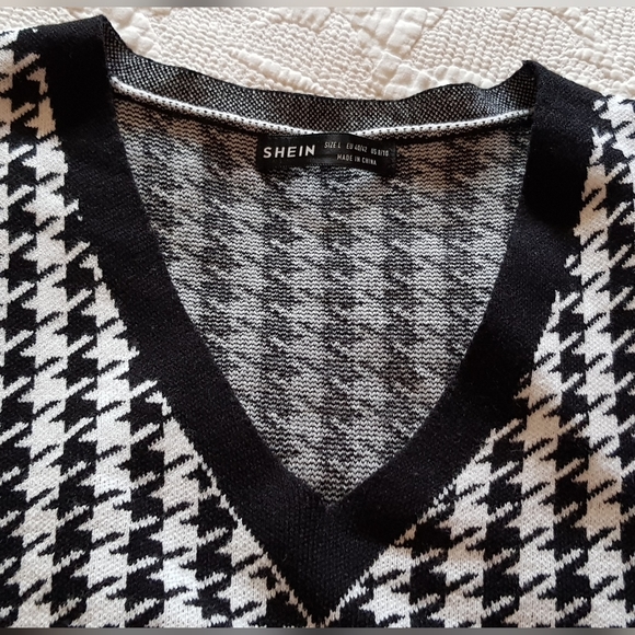 Shein houndstooth sweater vest - Picture 2 of 8